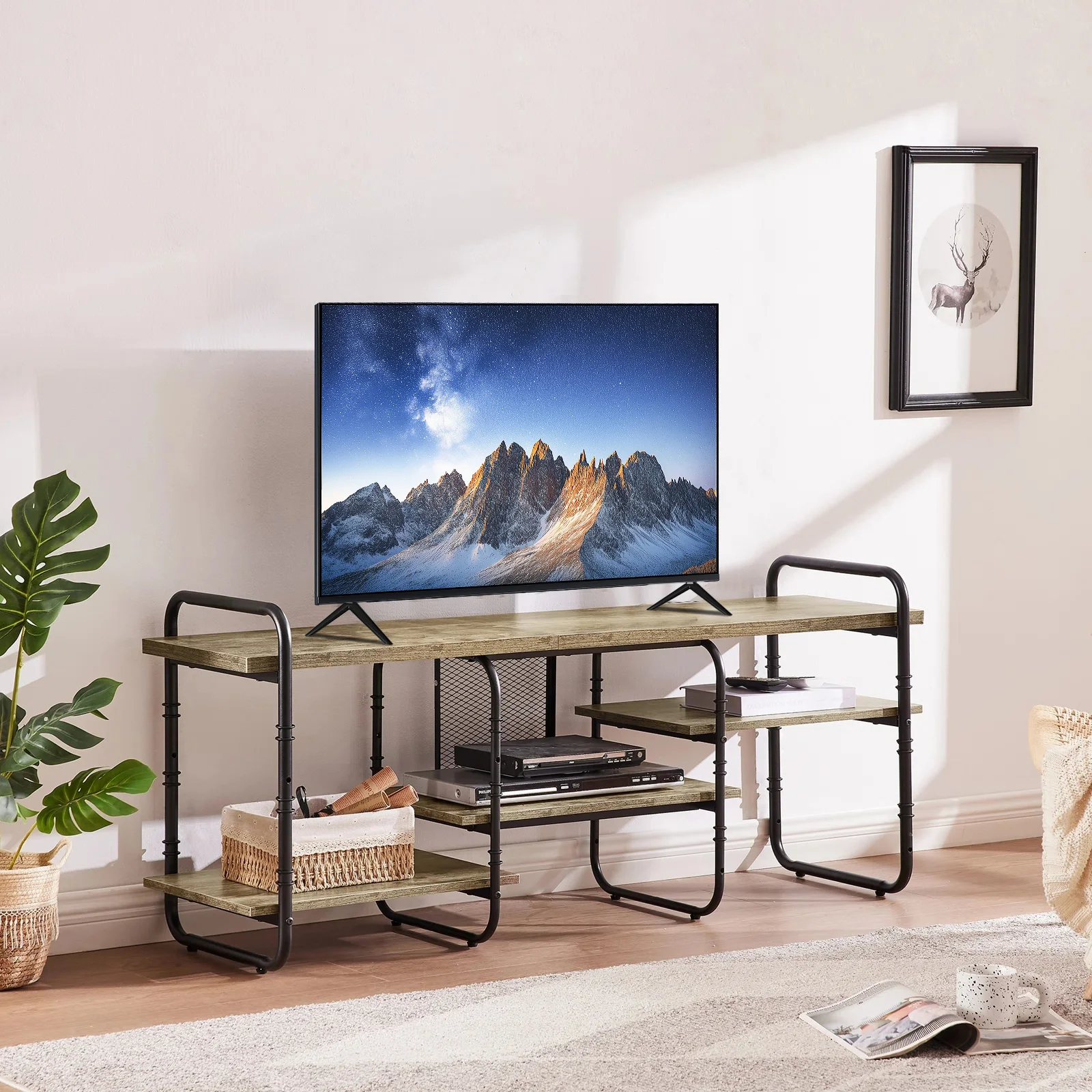 

1 Pair Universal Stand Base Pedestal Replacement Legs Heavy-Duty Stable Support for Flat Screen Tabletop