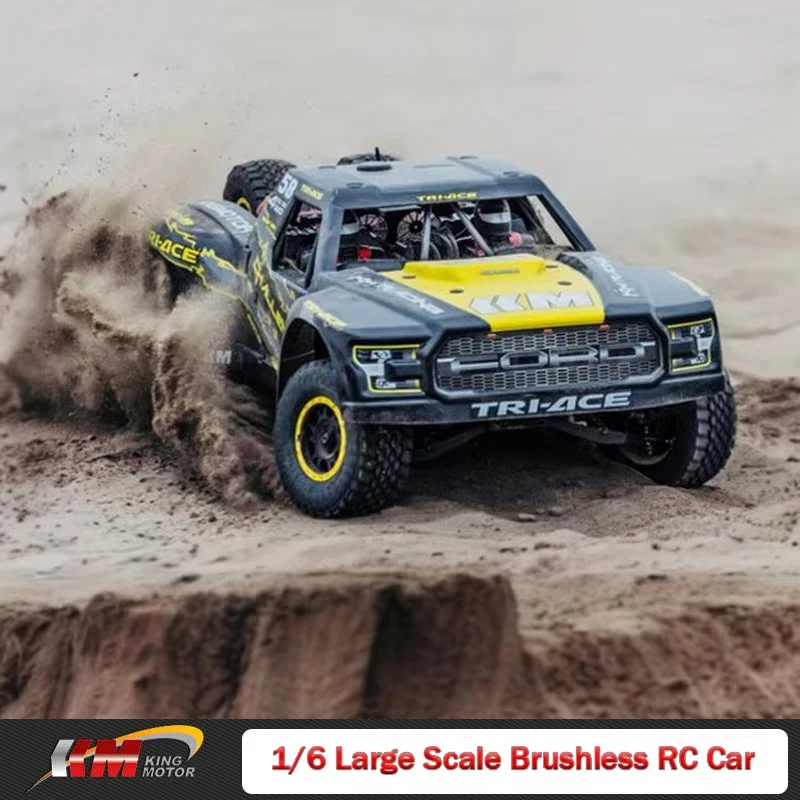 KM Thunder God RC Car 1:6 Scale Brushless High Speed Short Course Off-Road Truck Solid Rear Axle Hobby-Grade KIT Gift for Adults