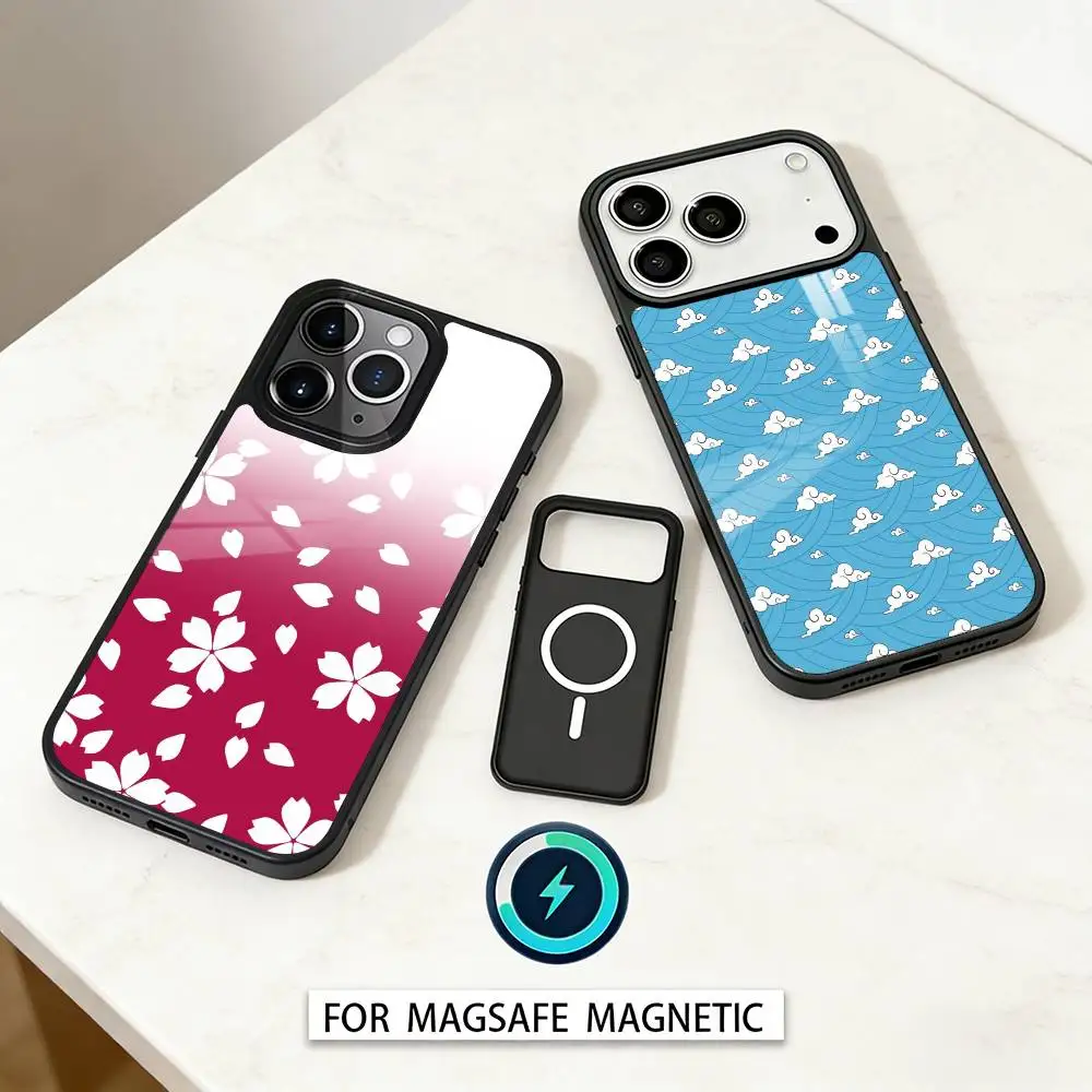 

J-Japanese G-Geometric P-Patterns Phone Case For iPhone 17,16,15,14,13,12,Pro,Max For Magsafe Magnetic Wireless Charging