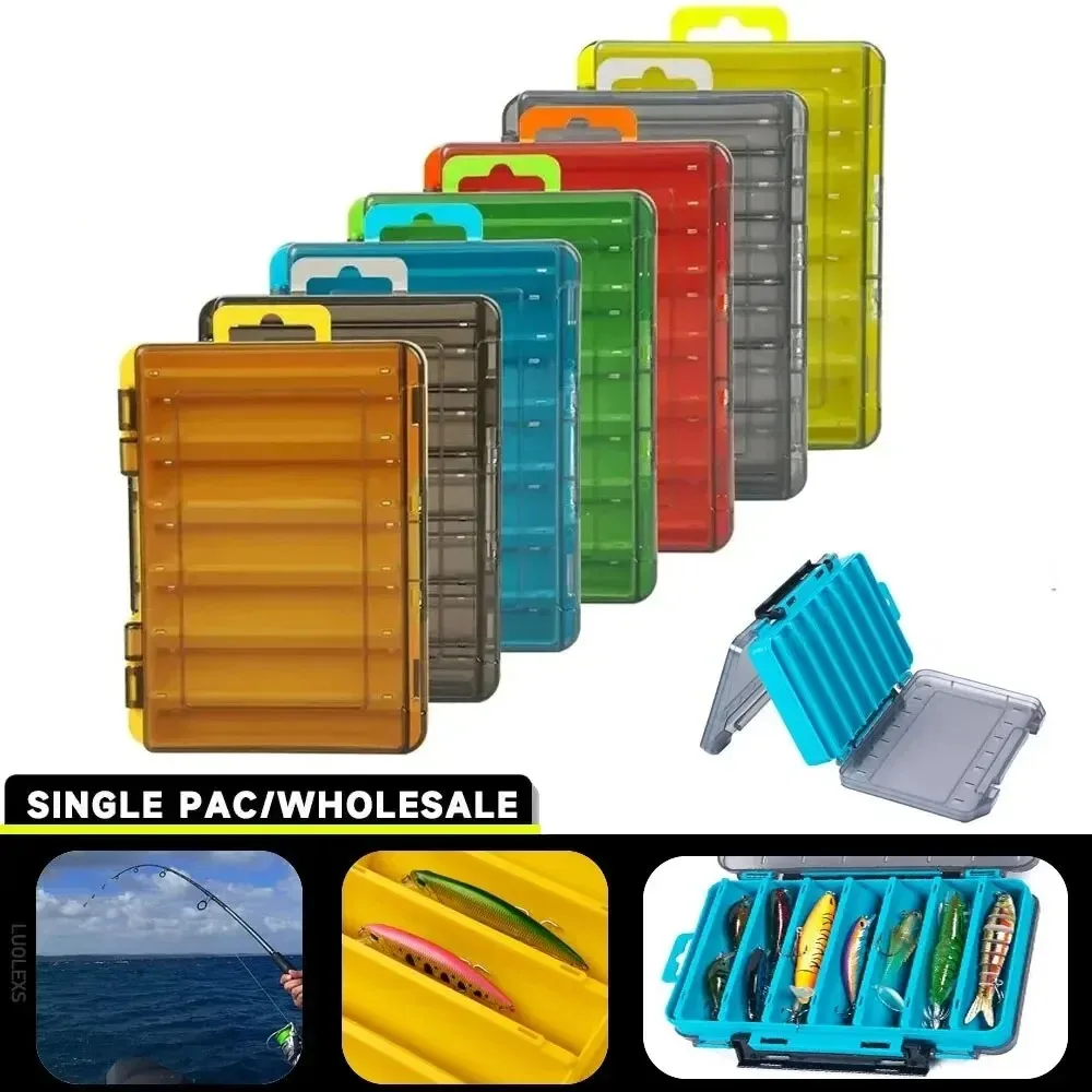 12 Compartments Fishing Box Outdoor Portable Double Sided Lure Bait Organization Multi Functional High Quality Fishing Tool Box