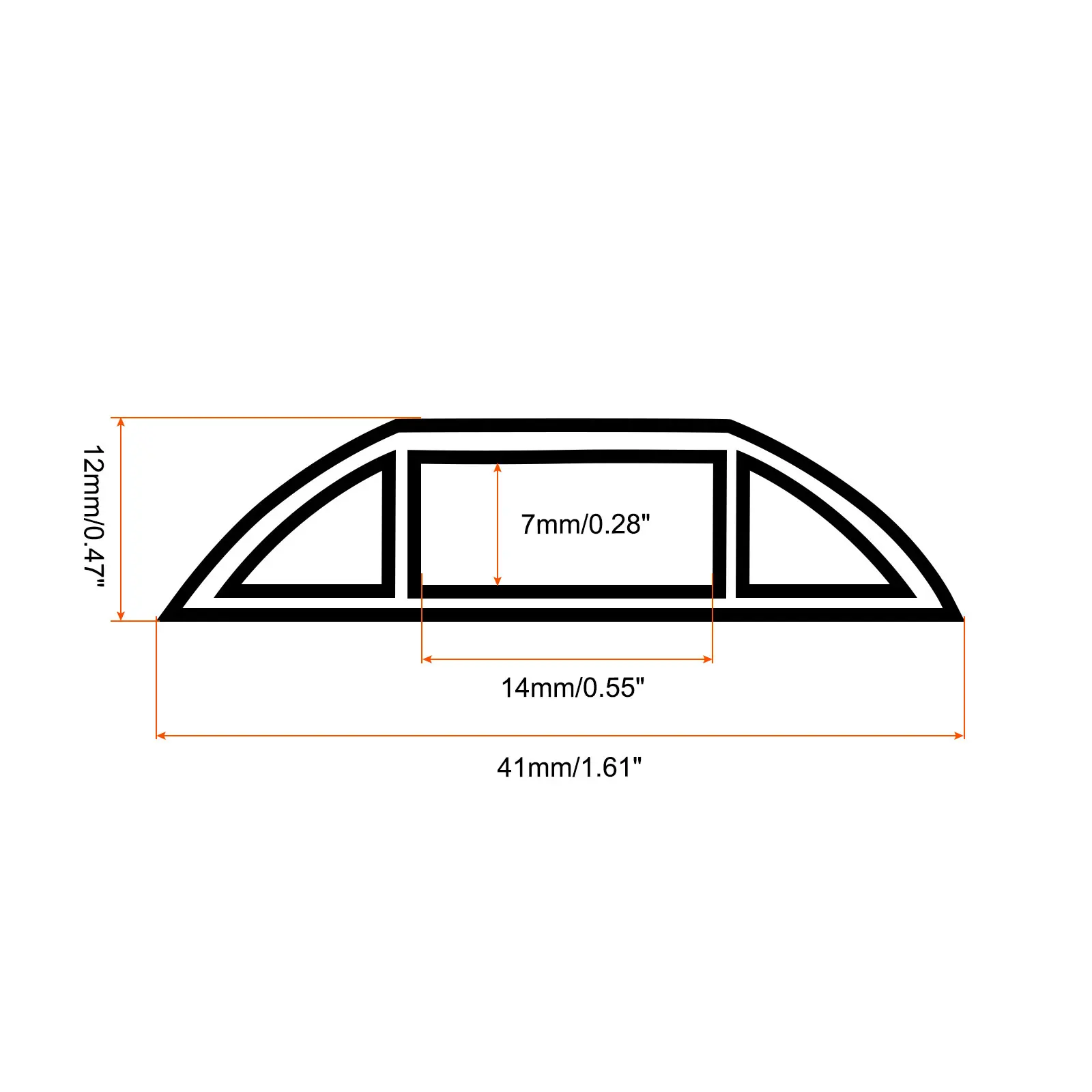 Floor Cable Cover PVC Anti-extrusion Cord Protector Self-Adhesive Power Cable Protector Cable Cover Hider Covers Wire Organizer