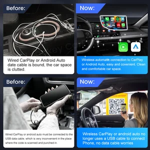 Carlinkit Wireless CarPlay Box, Android Auto, 2in 1, 2-Channel, Wave, Spotify, 5.8GHz, WiFi, BT5.0, Siri, GPS, 5 2Air 8 Main Sales TV Box with released channels - №1