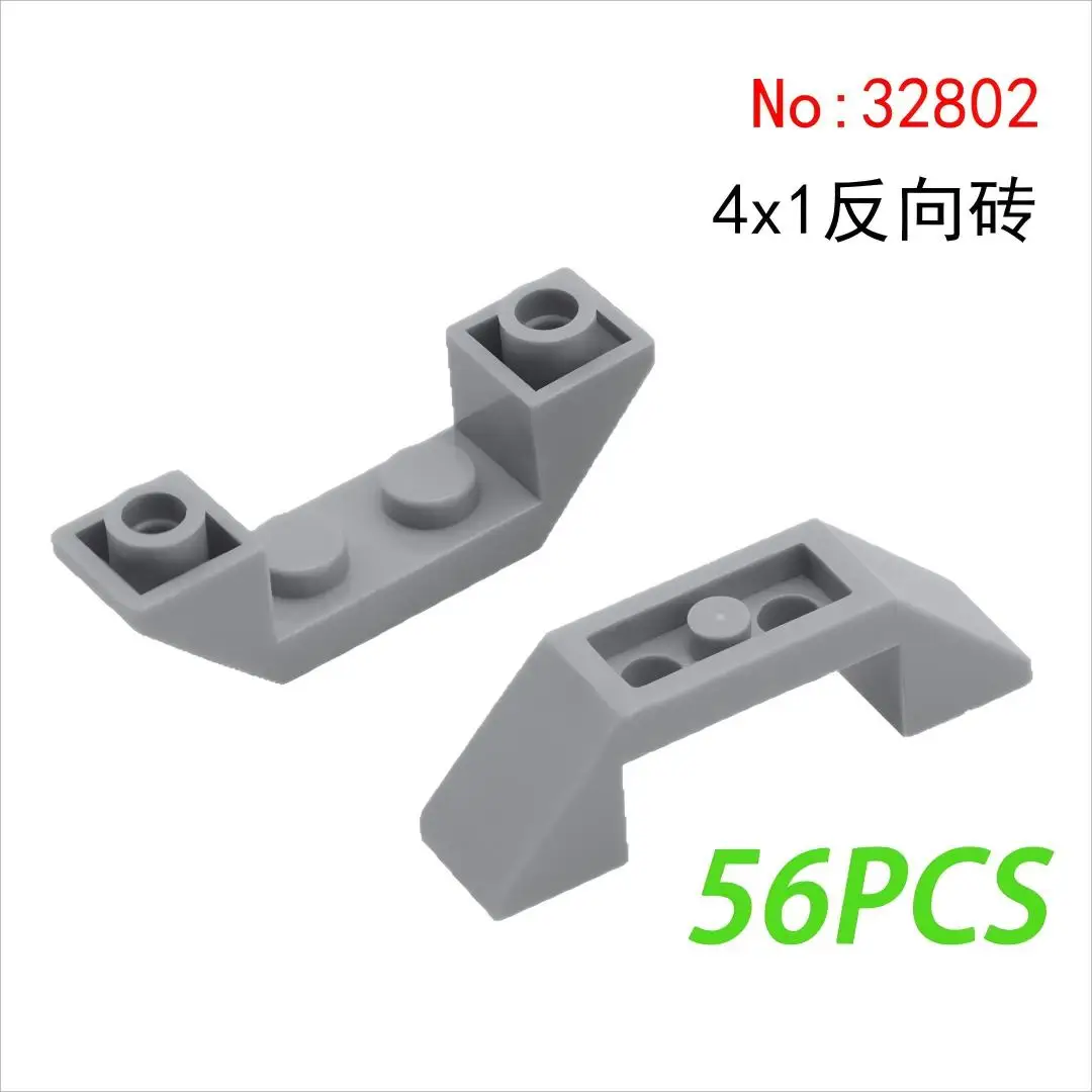 DIY Assembly Toys MOC 32802 4x1 Inverted Slope Bricks High-Tech Building Blocks Creative Gifts 50g 56PCS