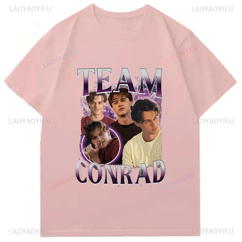 تي شيرت Team Conrad القطني Cousins Beach Movie Shirt Vintage Movie The Summer I Turned Pretty 3 تي شيرت جرافيك للرجال