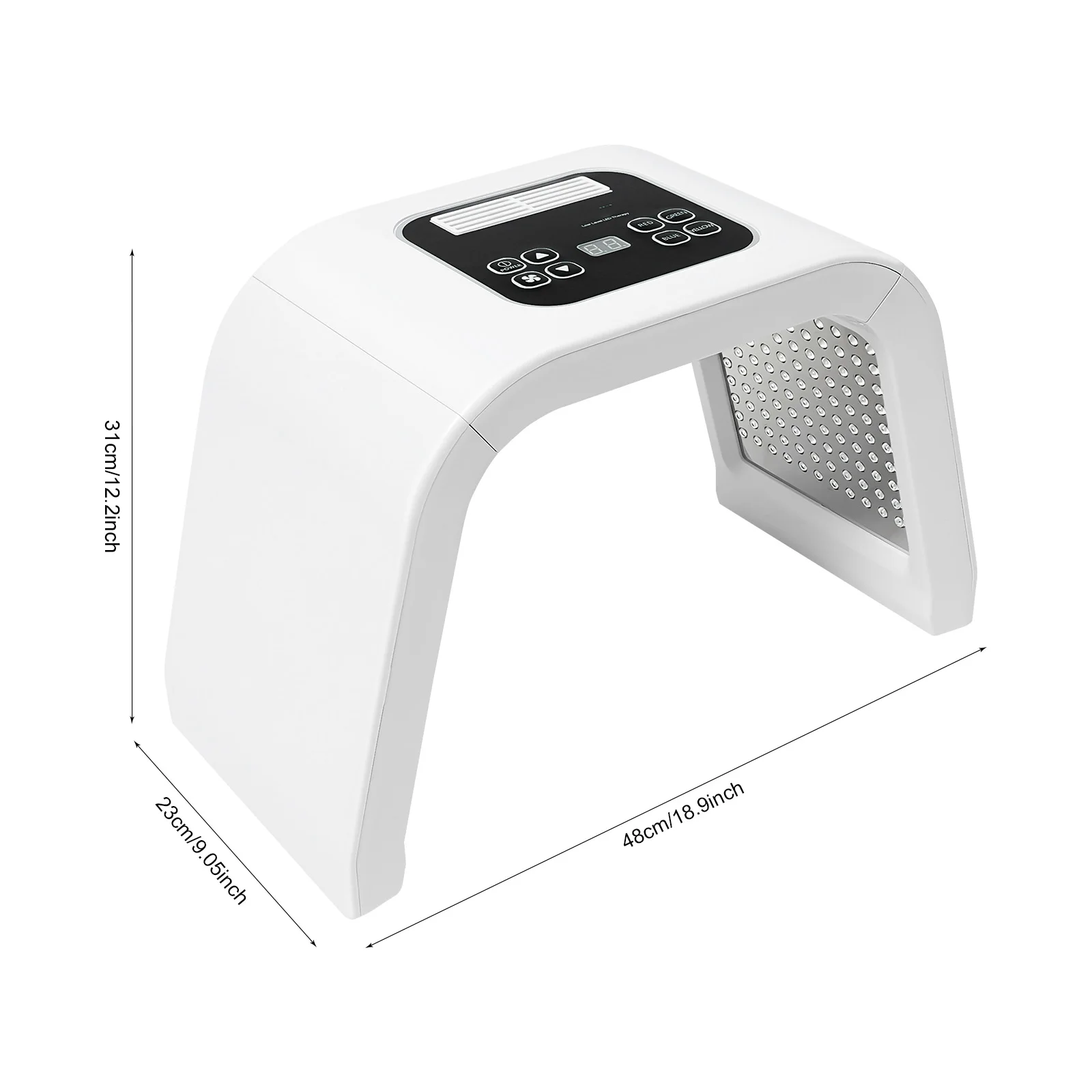 7 Kleuren PDT Photon Lichttherapie LED Gezichtsmasker, 287 LEDs Huidverzorgingslichtapparaat Gezichtsverjonging Salon Spa Beauty Apparaat