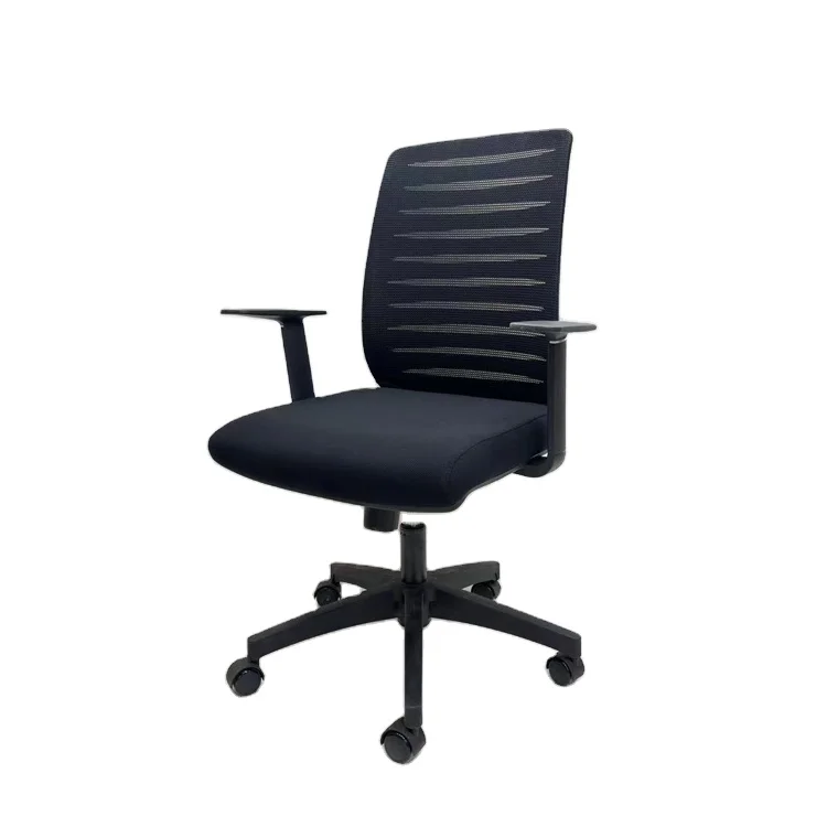 Factory Direct office Black grid chair can rotate 360 degrees office chairs