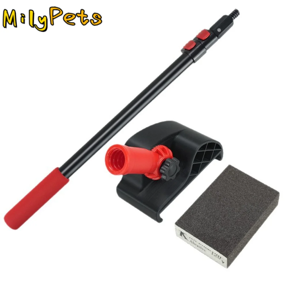 aluminum-telescopic-pole-wall-sanding-frame-replaceable-square-sanding-pad-extendable-aluminum-rod-putty-polisher