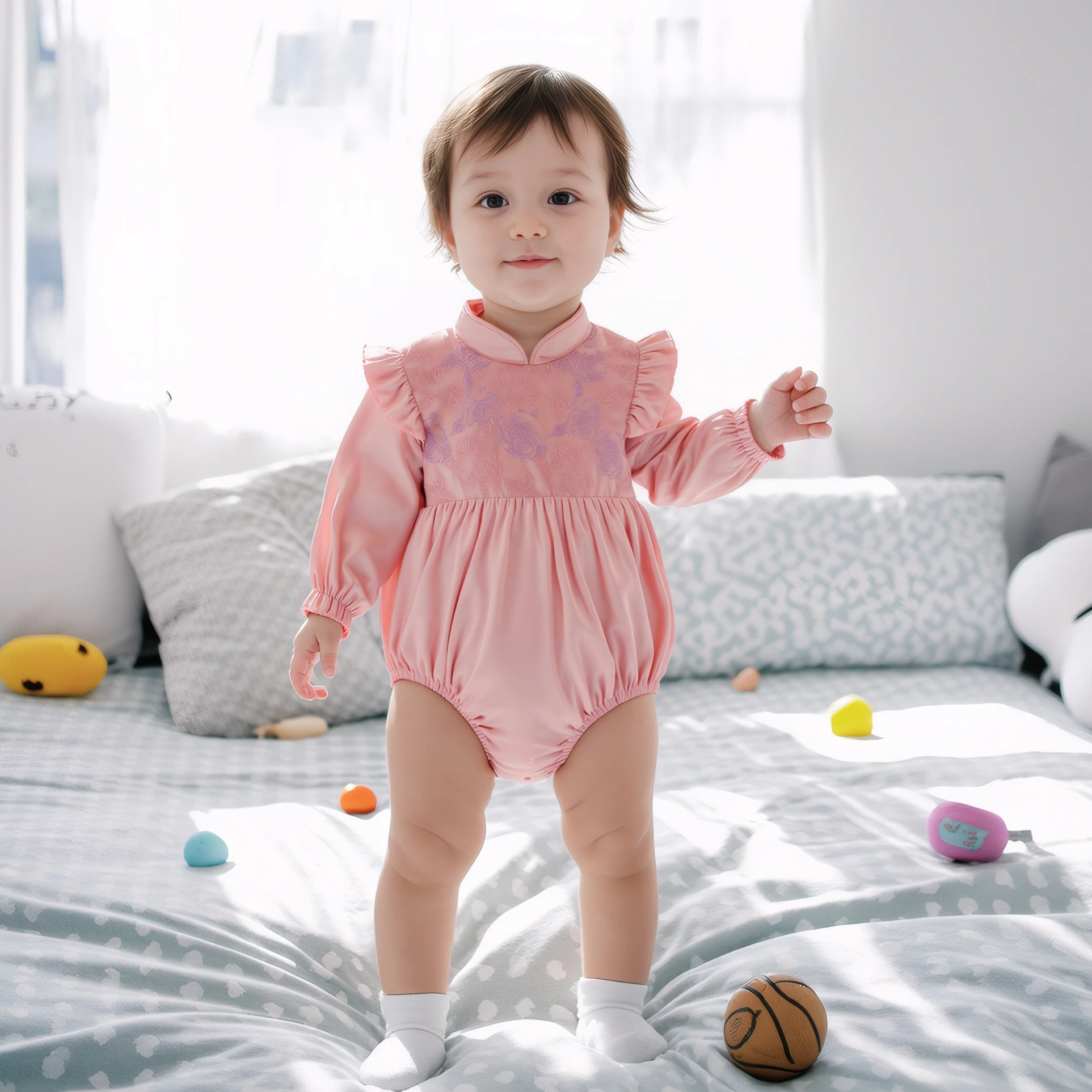 

Sanlutoz комбинезоны для маленьких девочек, милые кружевные боди для малышей, одежда на осень-зиму, теплая одежда