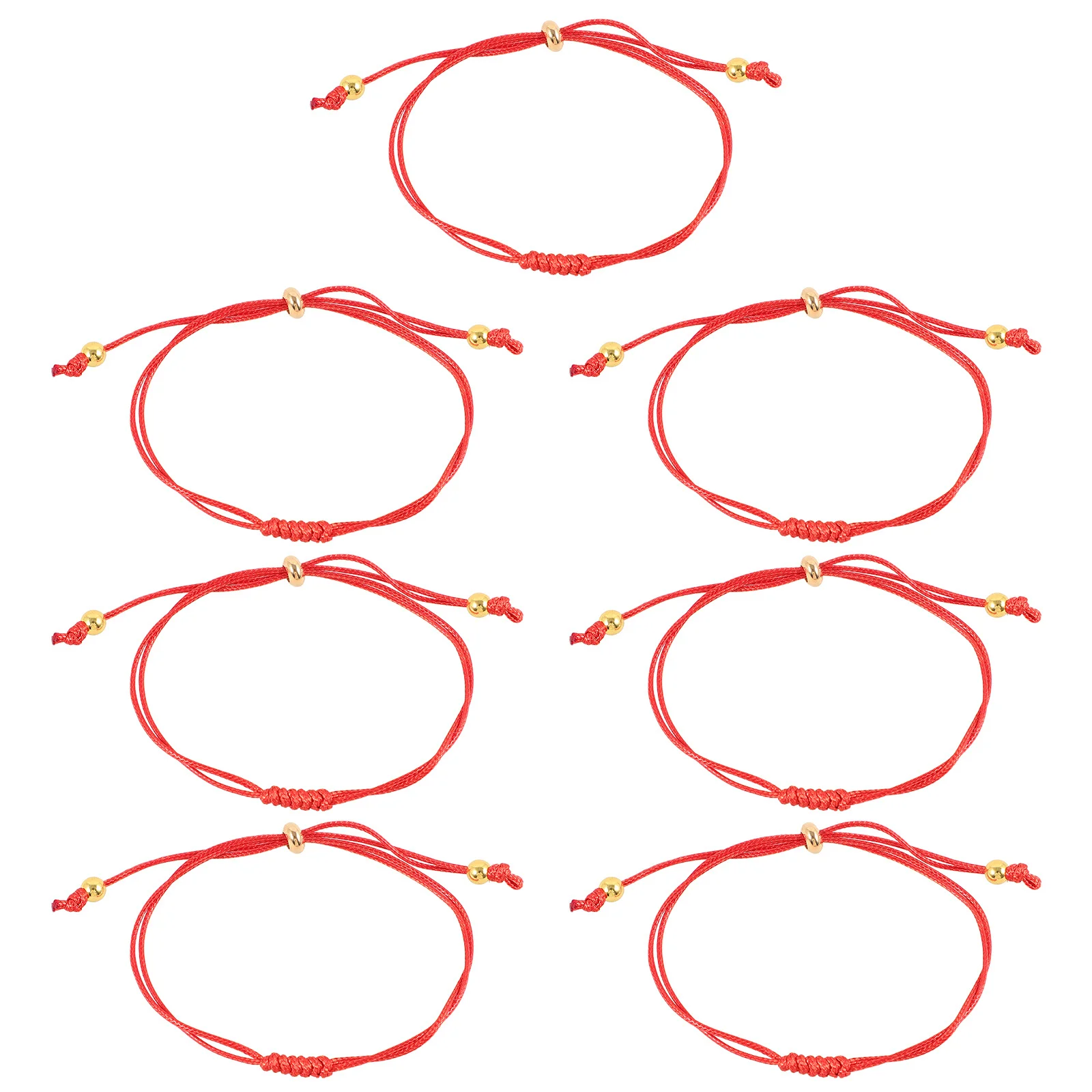 

7Pcs Red String Bracelets Adjustable Rope Bracelets for Women Men Protection Luck Wrist Decoration Gift Red Rope Bracelet