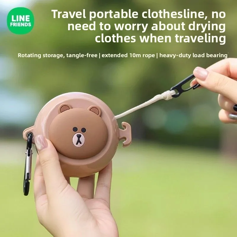 

Многофункциональная сушилка для белья LINE FRIENDS Brown Cony Sally в стиле аниме, милая, кавайная, для дома и улицы, оптом