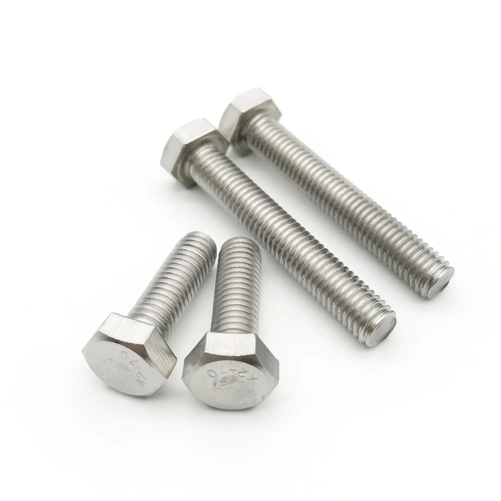 HZYUEGOU M3 M4 M5 M6 M8 A2-70 304 Edelstahl DIN933 Außensechskantschraube Länge 6-100mm – Detail 4