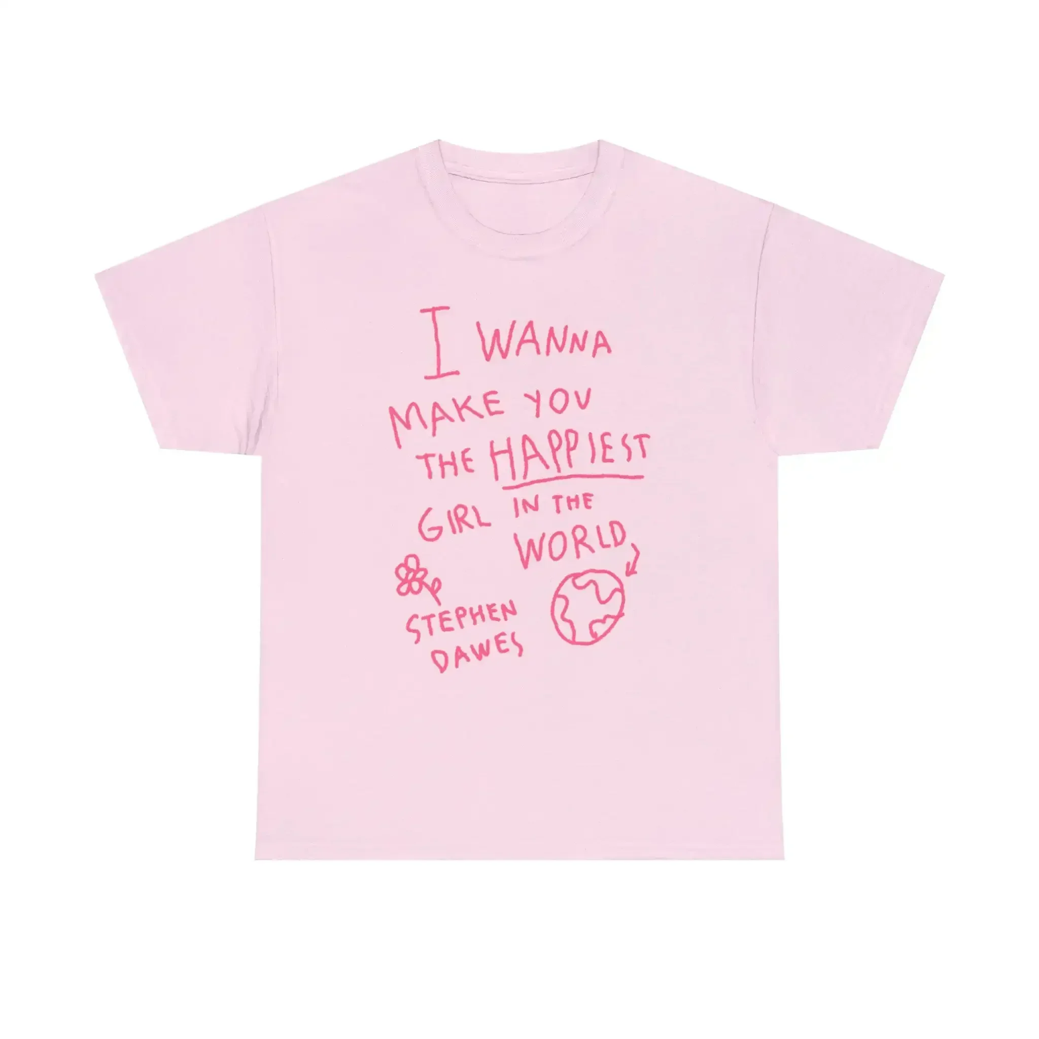 Stephen Dawes Inspired Tee Happies Girl Doodle Unisex Heavy