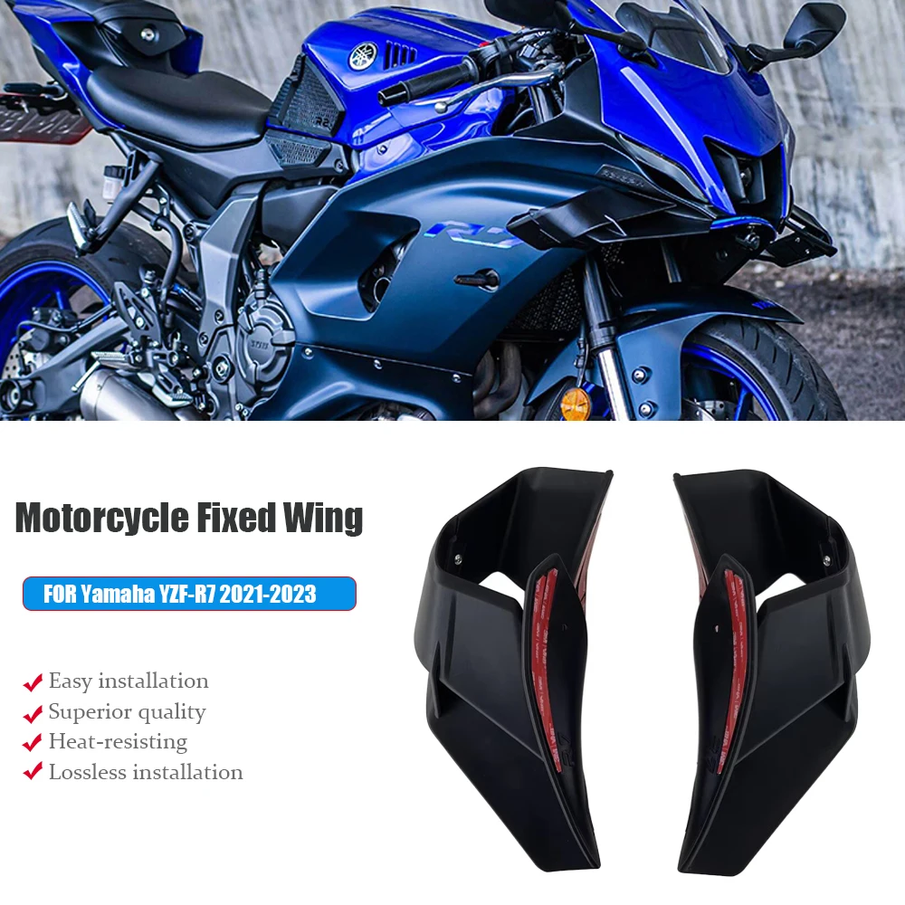 R7 wings,Motorcycle fixed wing,  For Yamaha YZF-R7, YZFR7 2021 2022 2023 ,Spoiler Airfoils Side aerodynamic Winglet