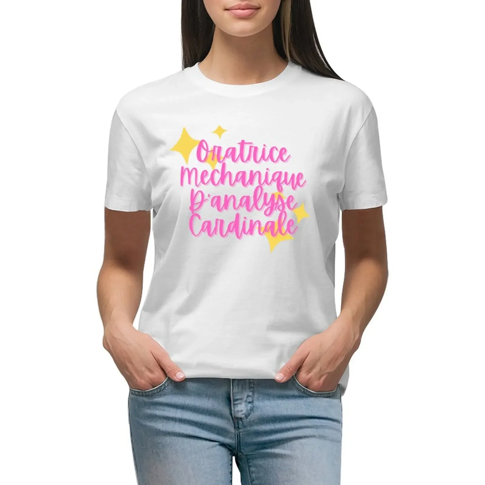 

Oratrice Mecanique d'Analyse Cardinale T-shirt lady clothes shirts graphic tees cute clothes Women's tee shirt