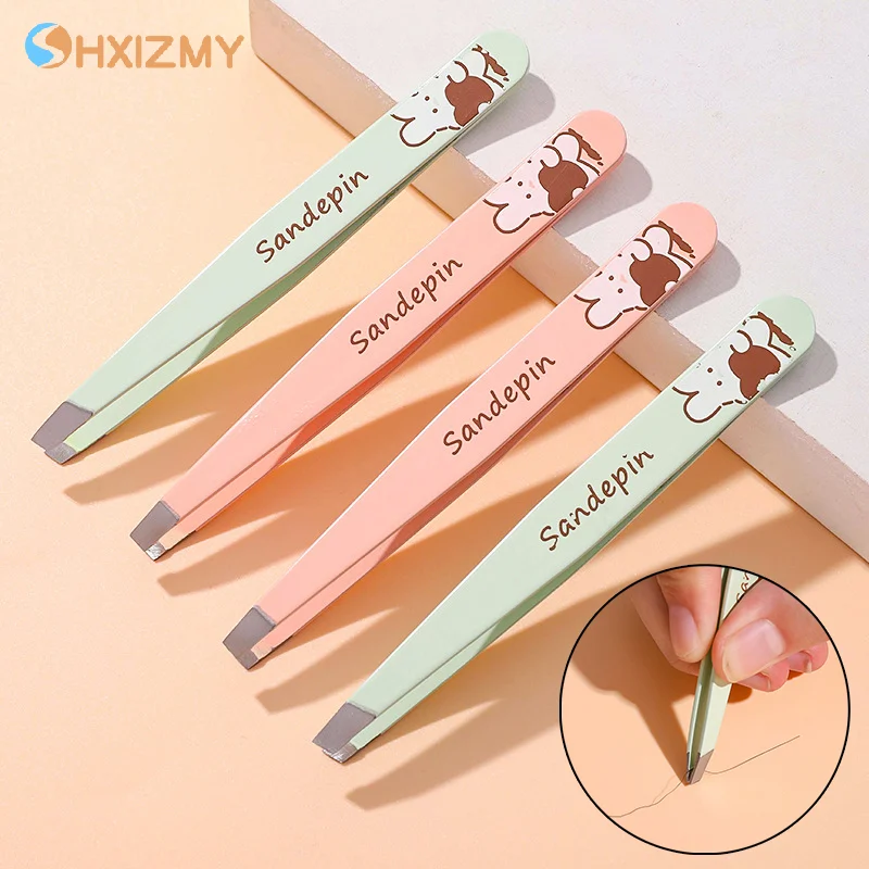 Professional Eyebrow Tweezers Stainless Steel Hair Removal Clip For Eyebrow Tweezer Makeup Beauty Colorful