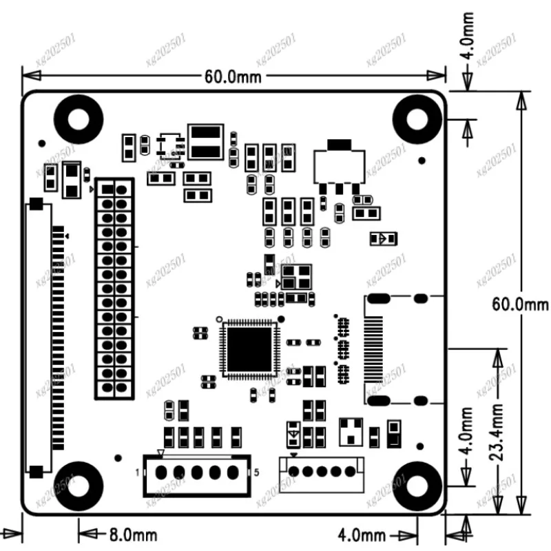 Custom LT2611UXC 4K/30Hz High Definition LVDS to HDMI Adapter Signal Converter DisplayPort to HDMI Connection