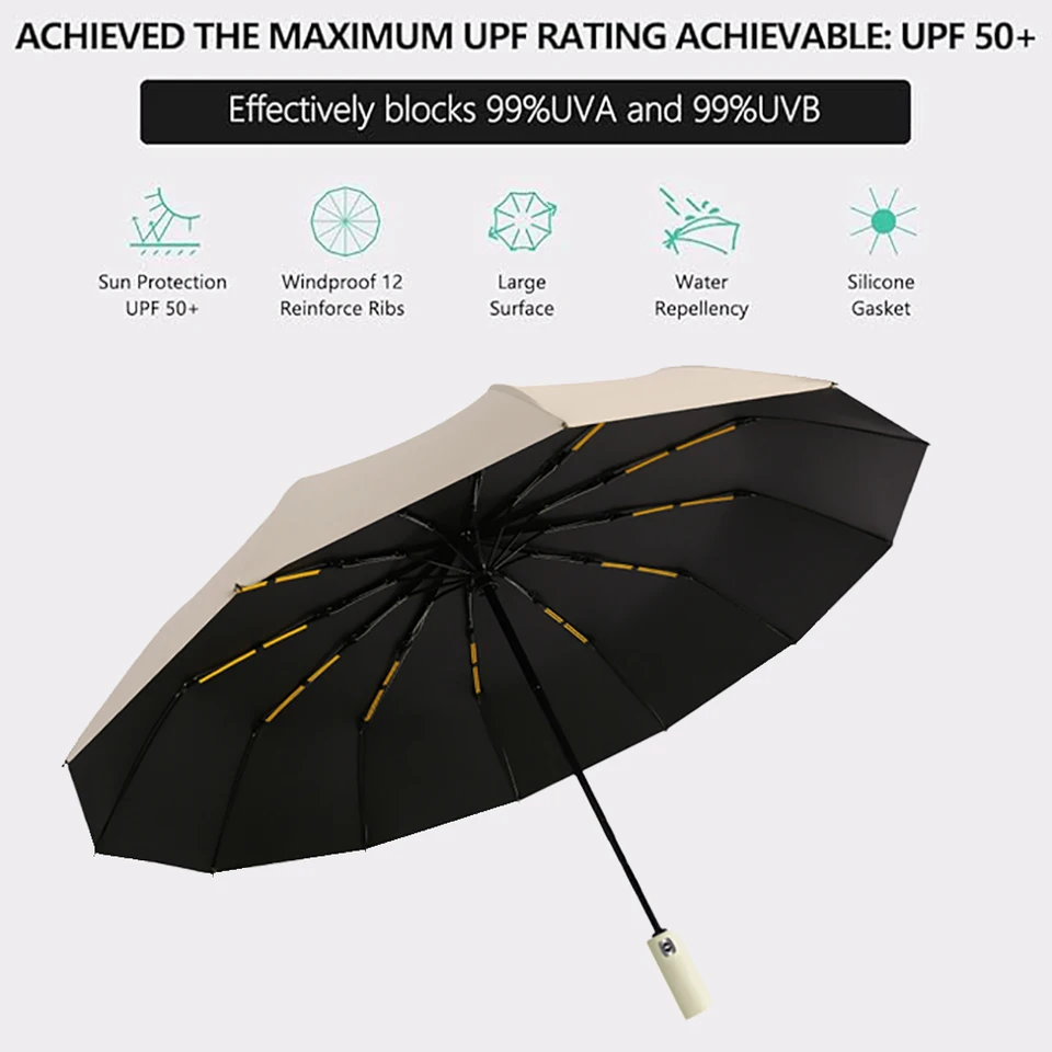 Umbrella Company　#24 24 bone automatic folding umbrella Windproof sunshade Umbrella