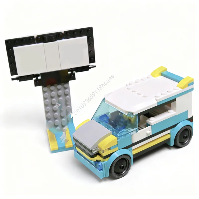 

161 шт. MOC город Суперван модель строительные блоки строительство сборка DIY Рождественский подарок игрушки идея кирпич дети творческое образование