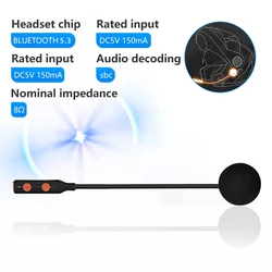 1pcs Bluetooth 5.3 Motorcycle Helmet Headset One Horn Moto Headphone Wireless Stereo Earphone Speaker Handsfree Helmet Headset