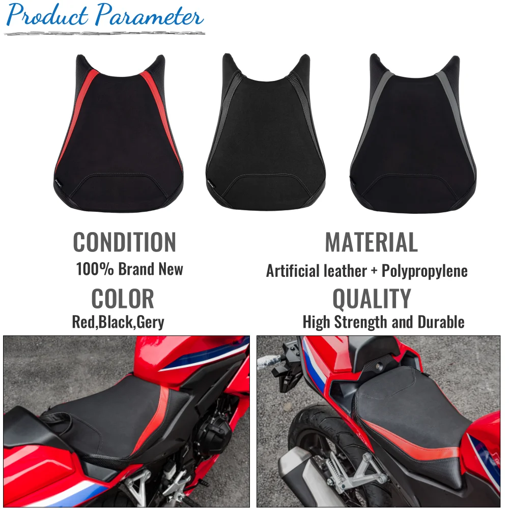 CBR400R CBR500R Front Solo Seat Cowl Cushion Pad for Honda CBR 500R 2019~2023 Driver Seat Motorcycle CBR 400R Accessories