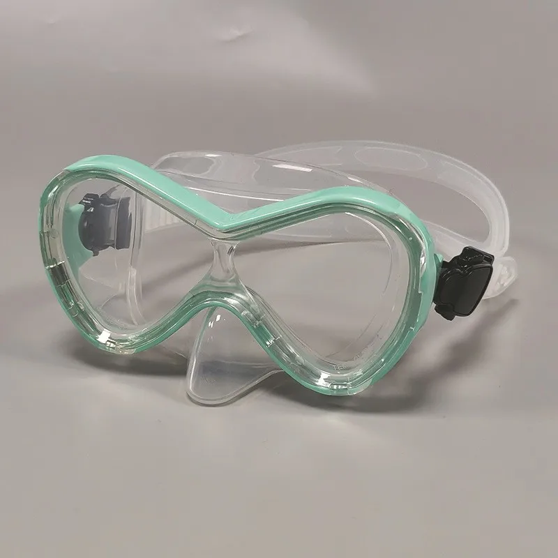 Full-Dry Snorkeling Mask & Swim Diving Goggles (Silicone, Anti-Fog, Tempered Glass) for Students & Kids