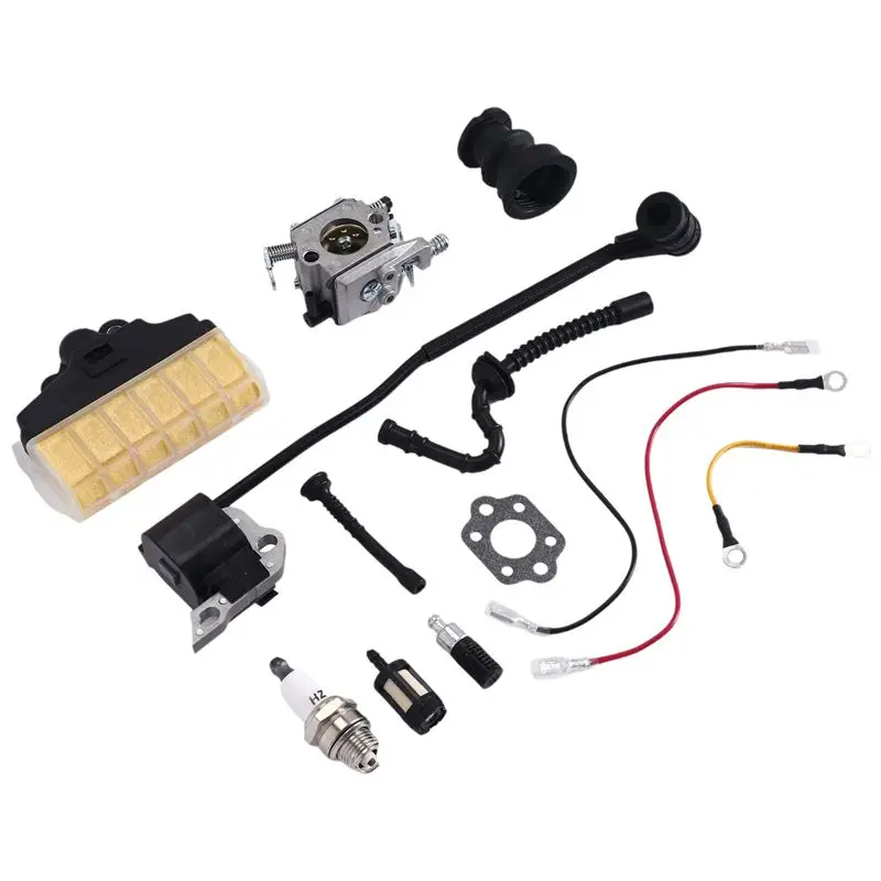 A21Q -Carburetor Air Filter Ignition Coil Fuel Line Tune Up For Stihl 021 023 025 MS210 MS230 MS250 Chainsaw For Walbro WT286