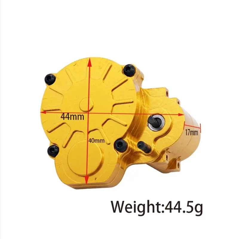 

Component For FMS FCX24 Metal Transmission Gear Box Gearbox with Steel Gear 1/24 RC Crawler Car Upgrade Parts Accessories,Yellow