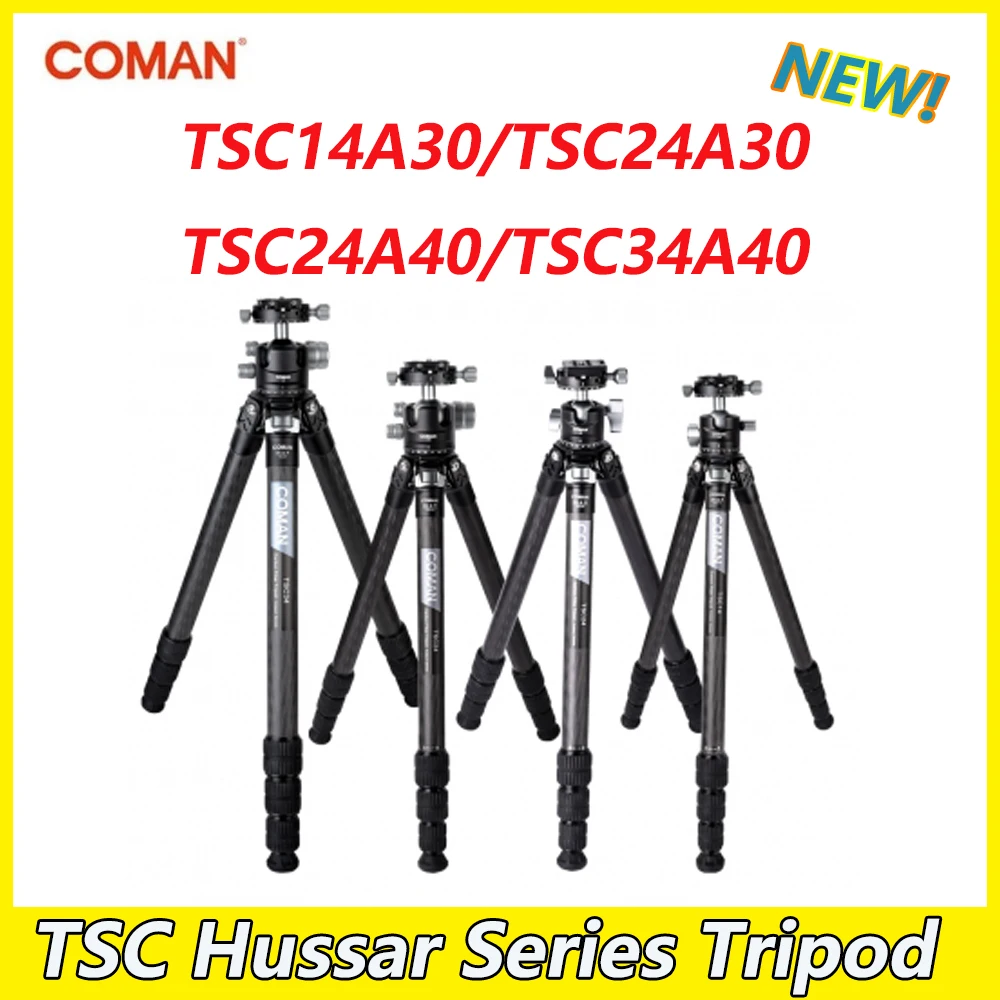 Coman TSC14A30/TSC24A30/TSC24A40/TSC34A40 Tripod Without Center Column Outdoor DSLR Camera Tripod