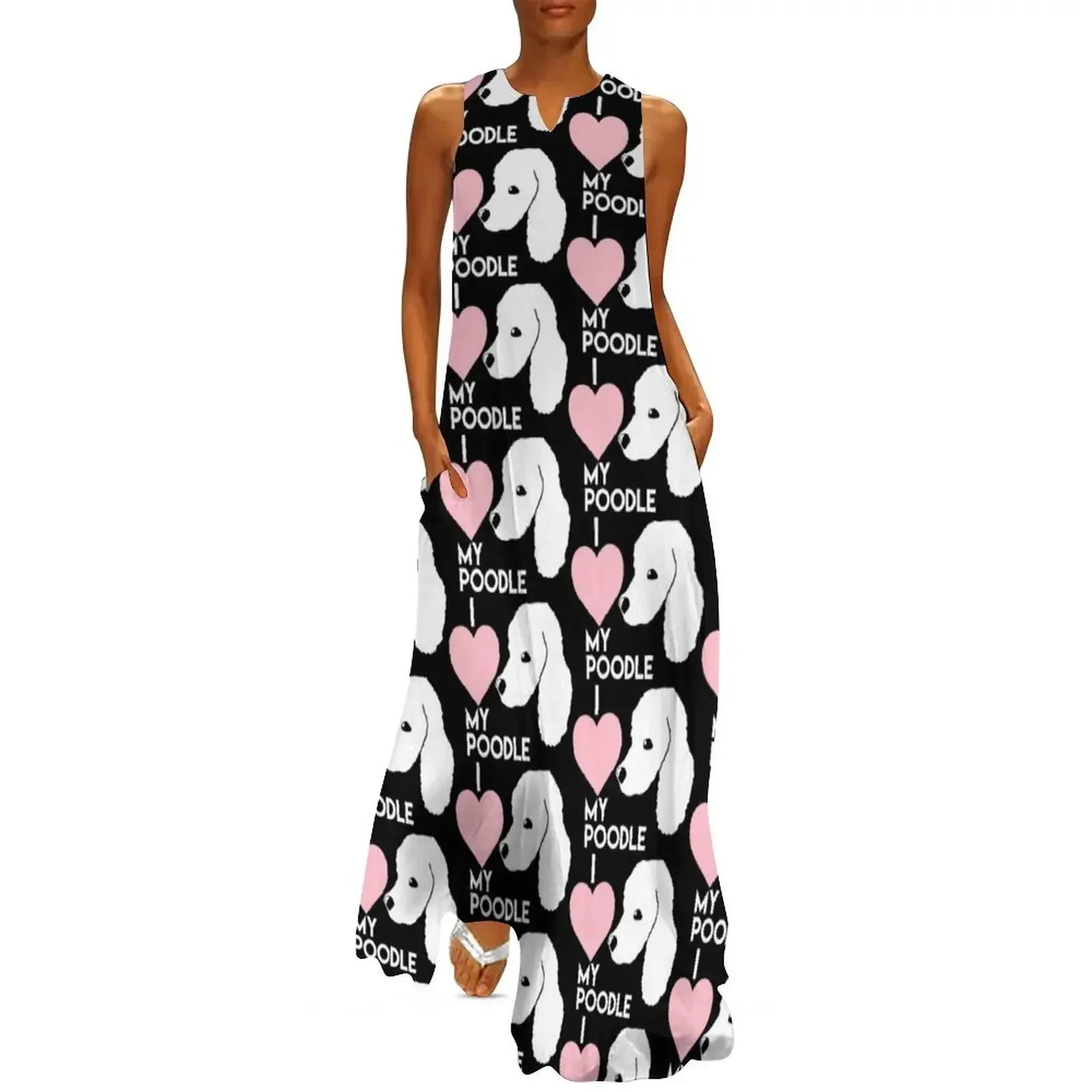 

I Love My Poodle Long Dress Dance dresses Clothing wedding dresses for woman summer dress women 2025 Dress