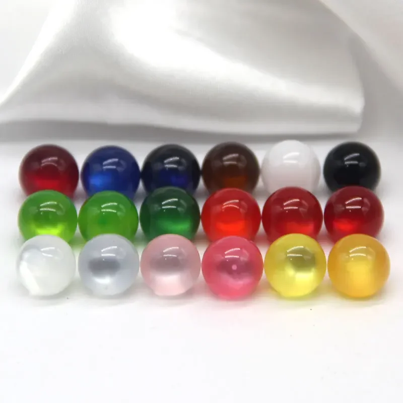 HENGC 10mm Round Colorful Jade Pearl Buttons For Needlework DIY Bracelet Cheongsam Beads Ornament Sewing Accessories Wholesale