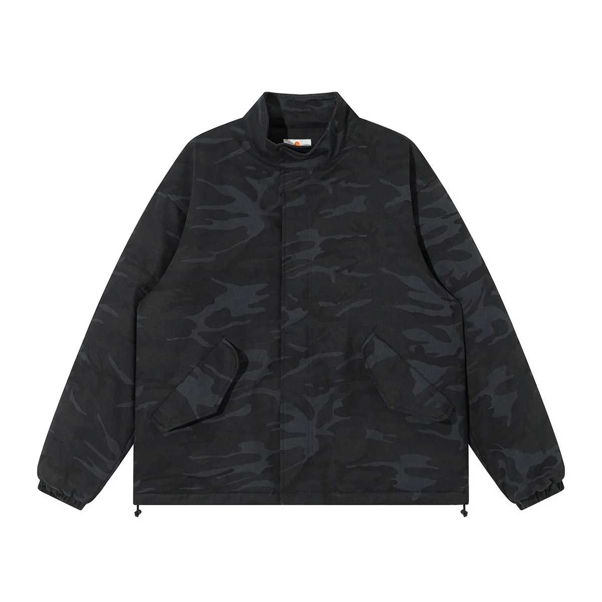 

Winter Cotton-padded Camouflage Jacket Men Stand Collar Streetwear Fashion Loose Casual Outdoor Cargo Jacket Thicken Warm Coat