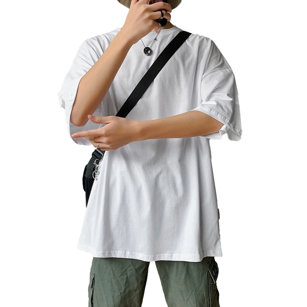 

Korean Style Tee Men Casual Top Everyday Use Brand New Condition Half Sleeve Style O-Neck Design For Daily Wear