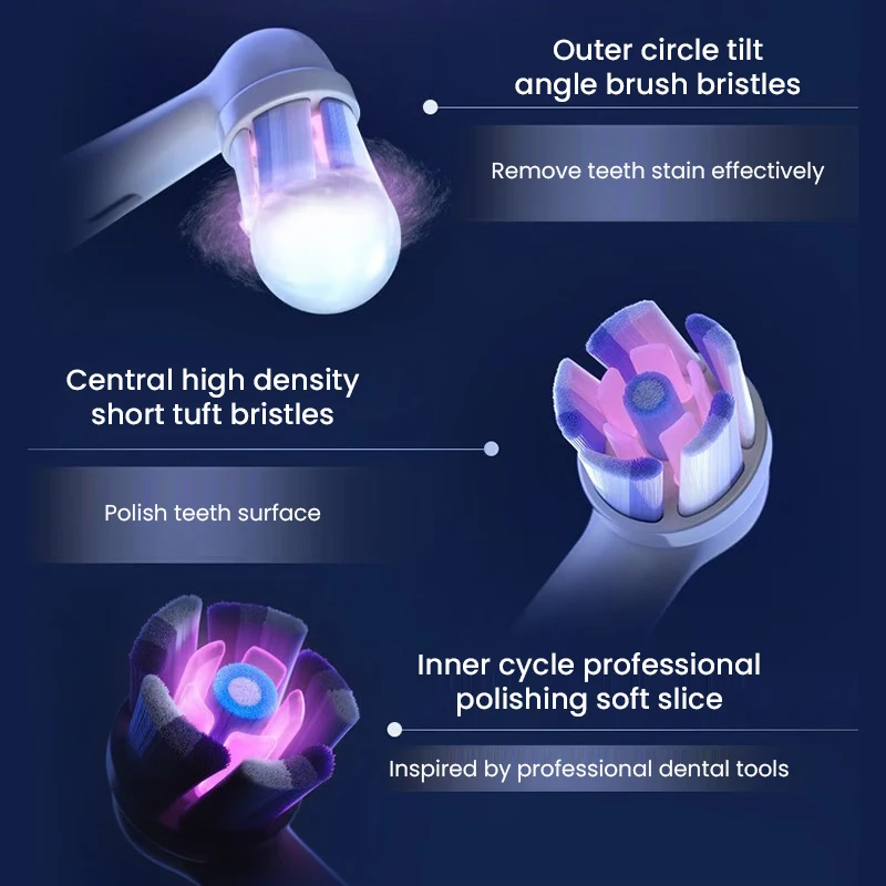 Oryginalny zestaw do wymiany głowice szczotek z oralnym B IO 5/7/8/9 elektryczne szczoteczki do zębów delikatnej pielęgnacji