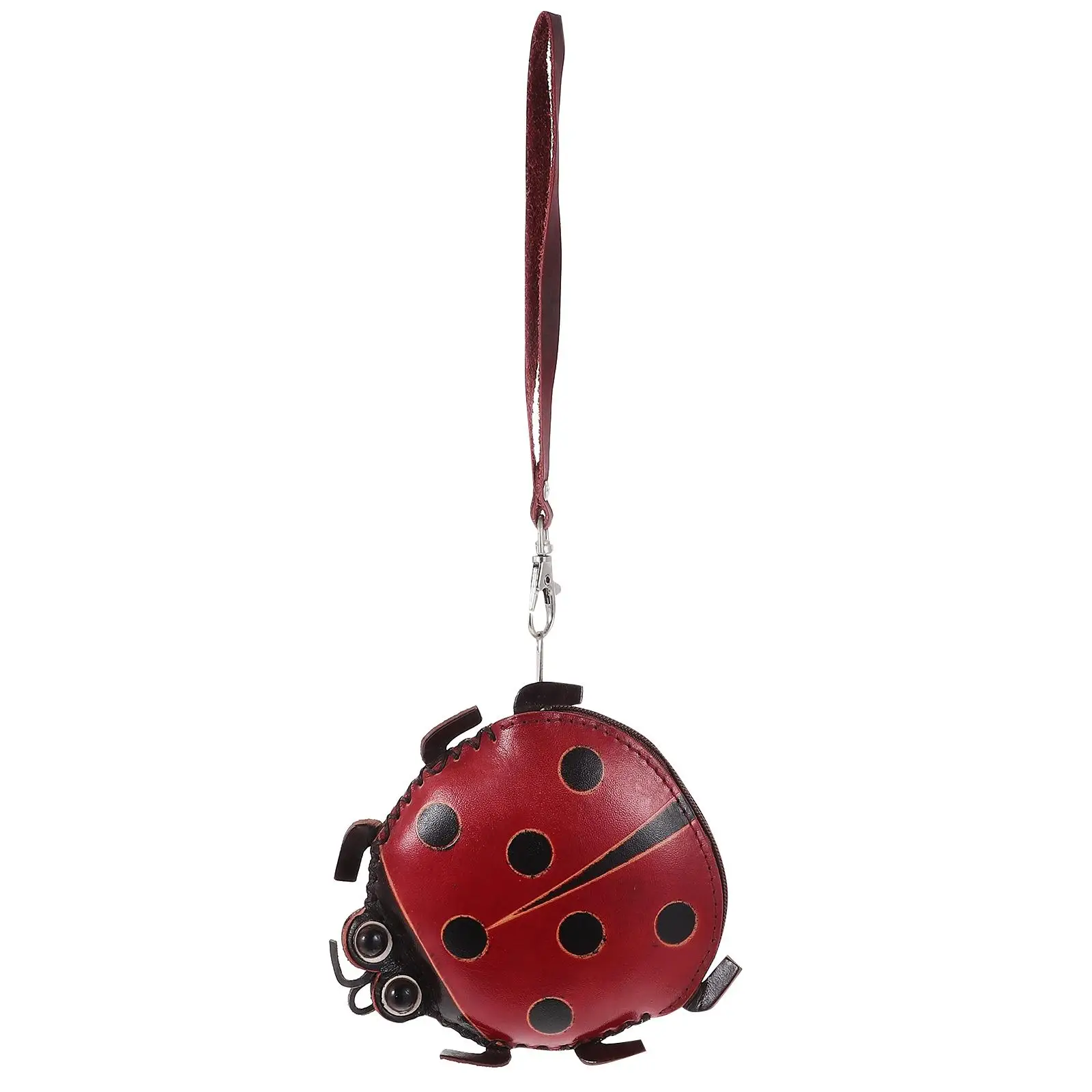 Ladybug Coin Purse Cute Small Wallet for Women Travel Cartoon Animal Design Handmade Durable Zipper Functional
