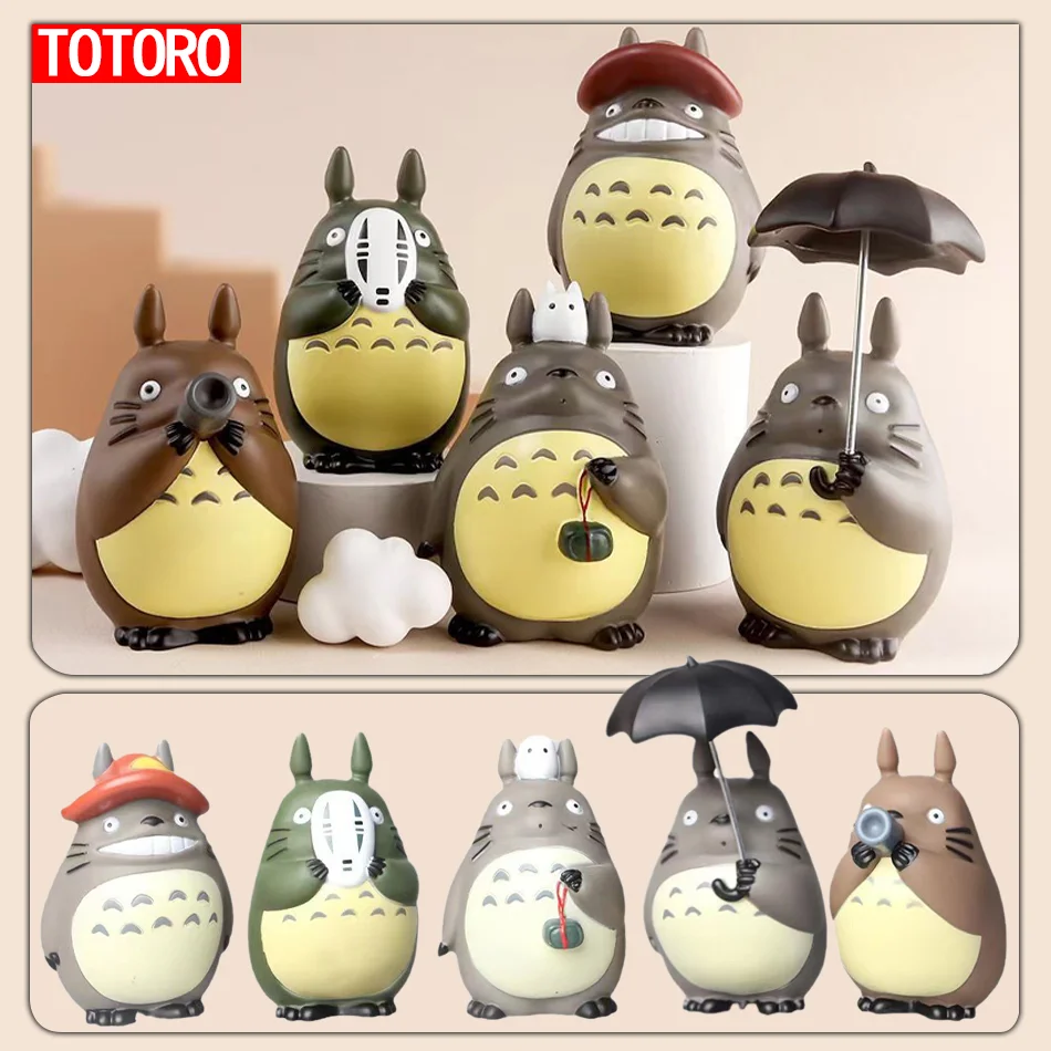 

Anime Miyazaki Hayao Series Totoro Figure Mini Statue Cute Toys Room Ornaments Pvc Figures Toy Kid Collecctibles Birthday Gift