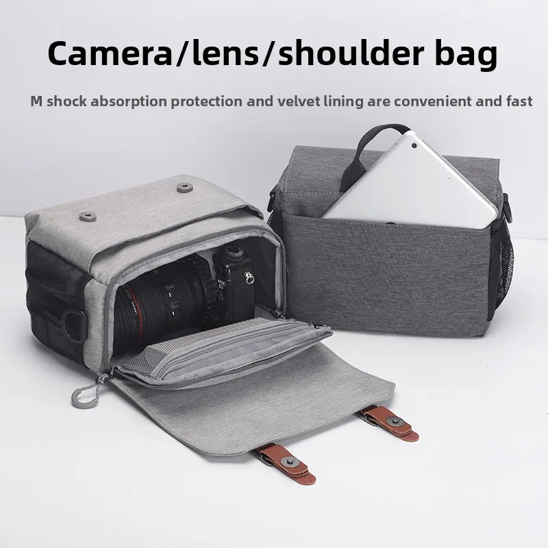 Suitable for Canon Nikon Sony Fuji professional SLR camera bag shoulder micro single shoulder camera bag men
