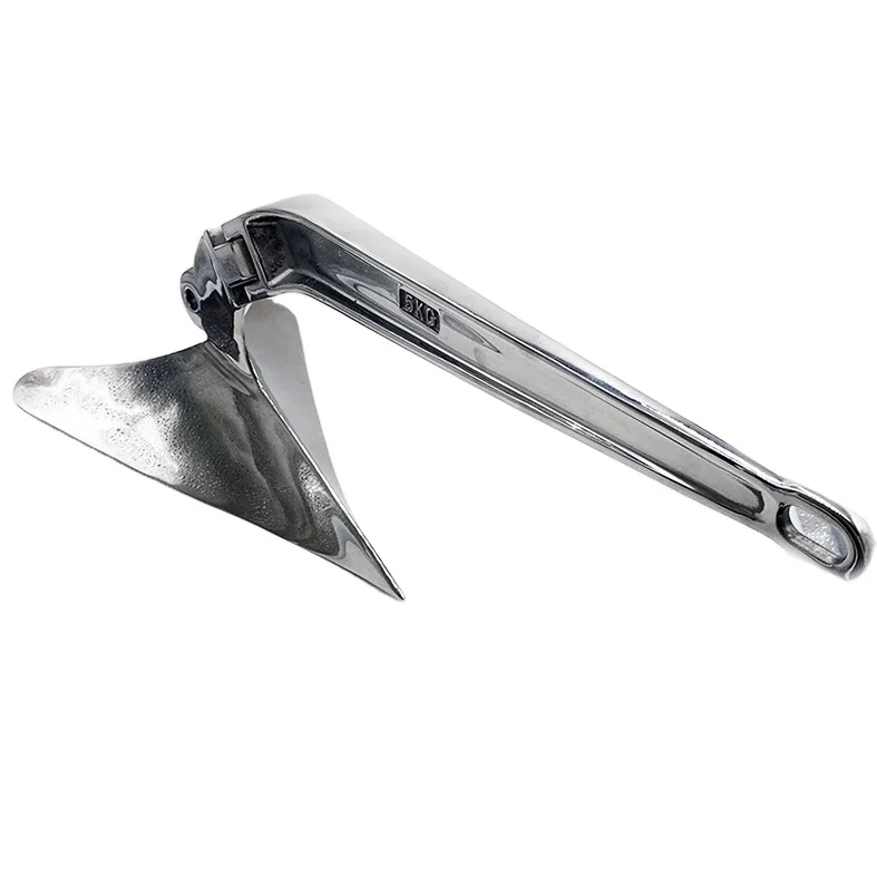 New Arrivals Boat Anchor Other Marine Supplies 316 Stainless Steel Mirror Polished Marine Plough Anchor