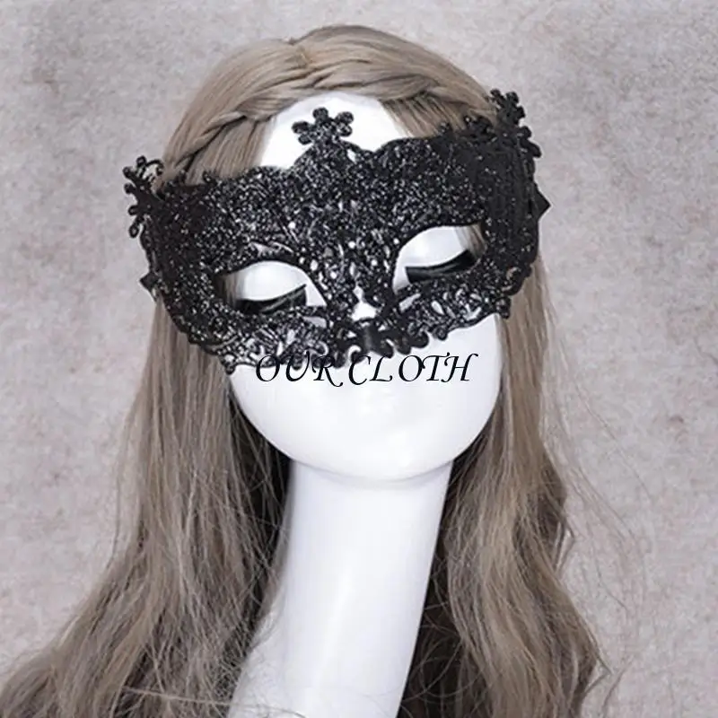 Funkelnde Glitzer Maskerade Maske Venezianer Maske halbe Gesichtsmaske Augenmaske Geschenke Y1AC