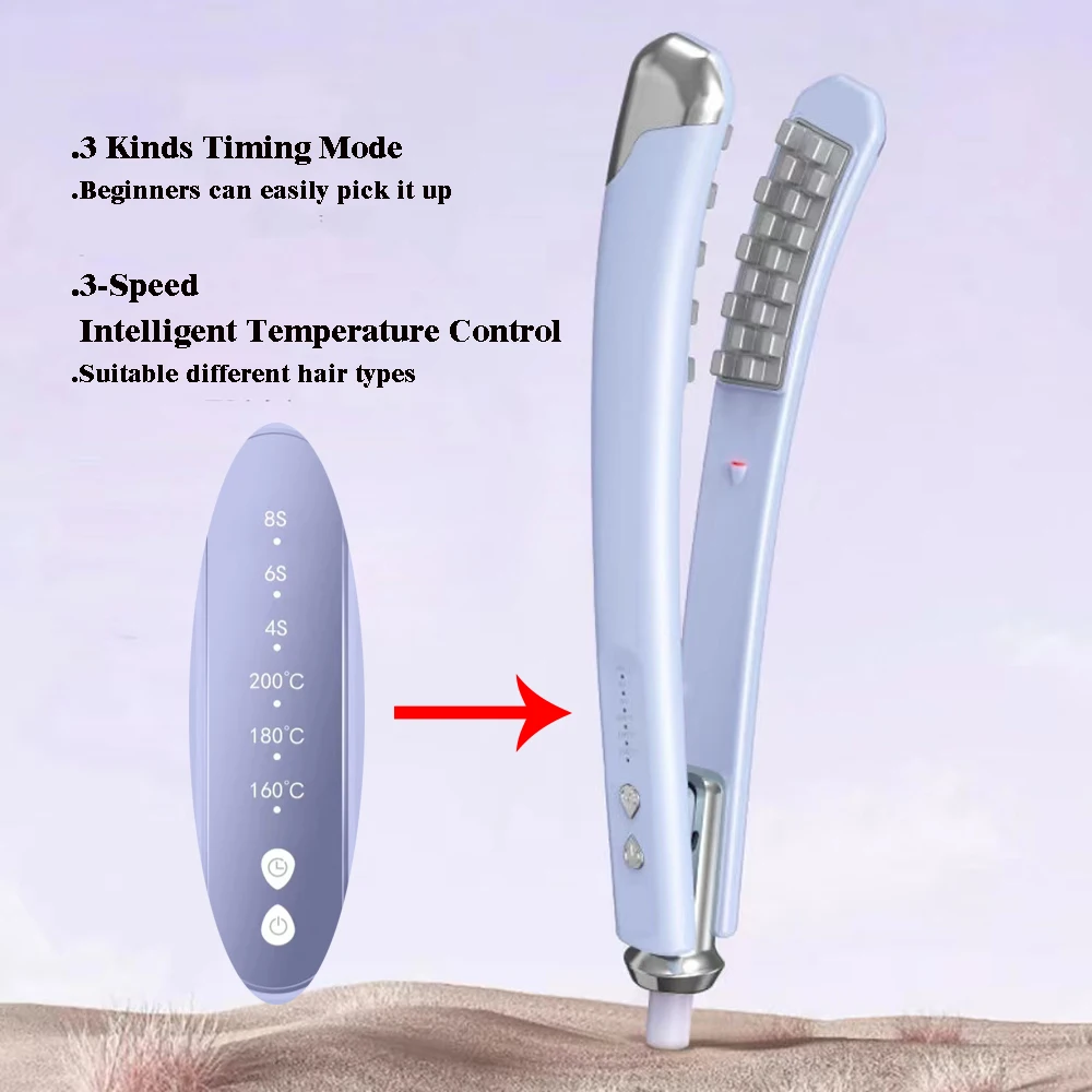 Hair Iron Ceramic 3D Grid Hair Crimper Professional Volumizing Curling Iron Corn Perm Fluffy Splint Hair Styling Tools