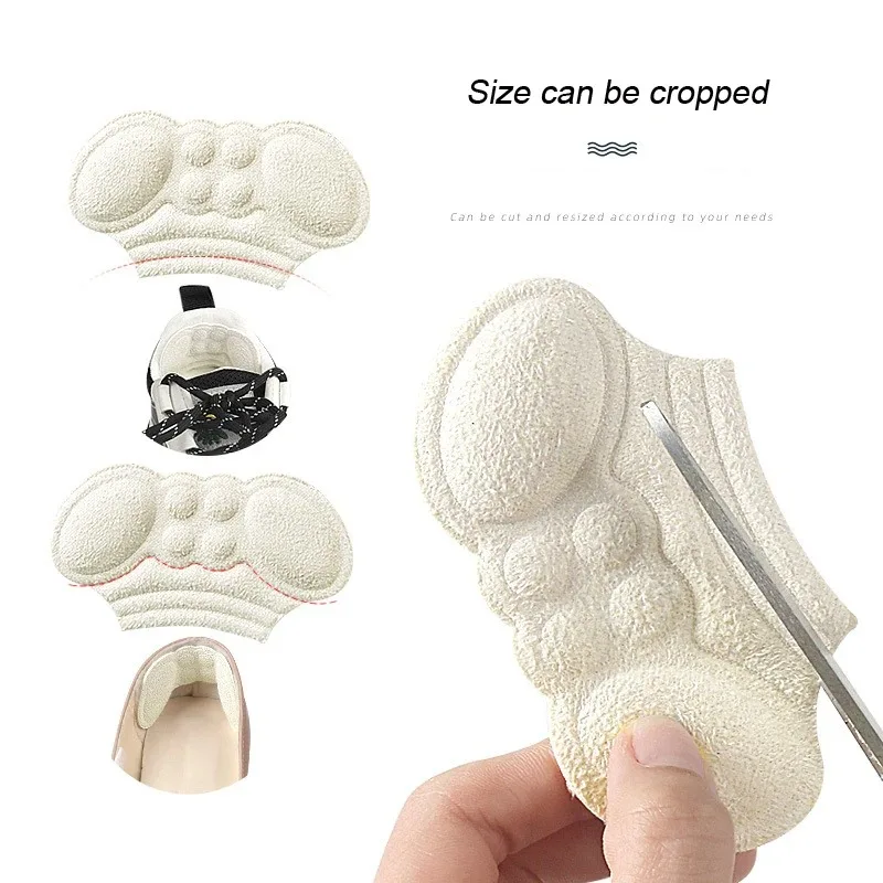 Sneaker Heel Protectors Anti-Wear Foot Care Pads Sticker Pain Relieve Inserts Adhesive Patch Repair Shoe Adjustable Size Cushion