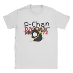 P-Chan Ranma 1/2 Logo T-Shirts Men Funny Pure Cotton Tees O Neck Short Sleeve T Shirt Printed Tops