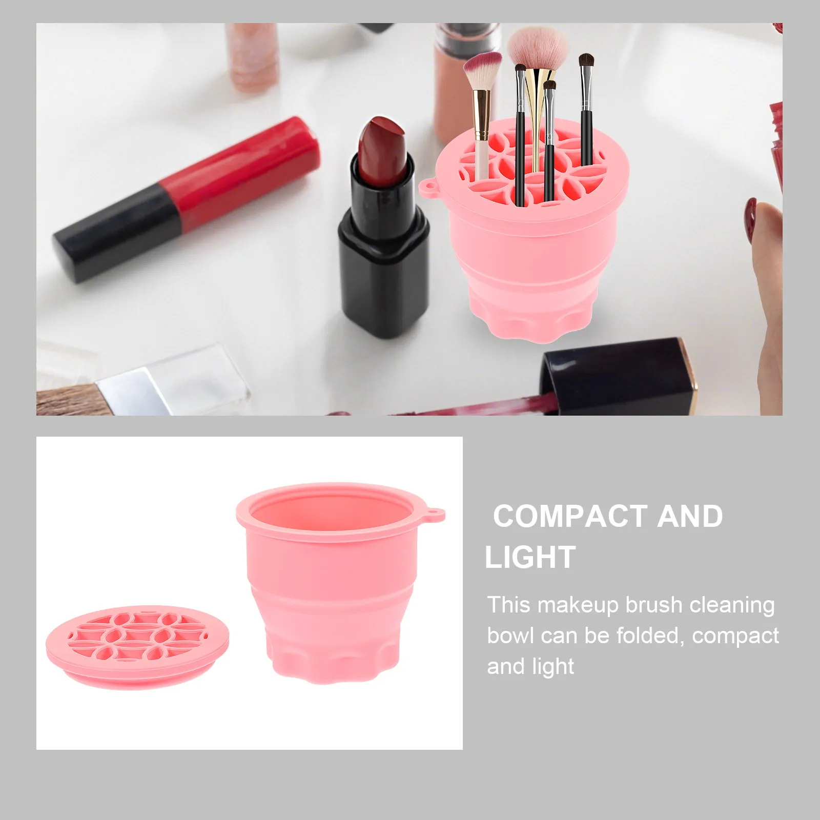 

Makeup Cleaner Cleaning Bowl Foldable Brush Clean Bowl Compact For Eyeshadow Brush Cleaner Tool Makeup Washer