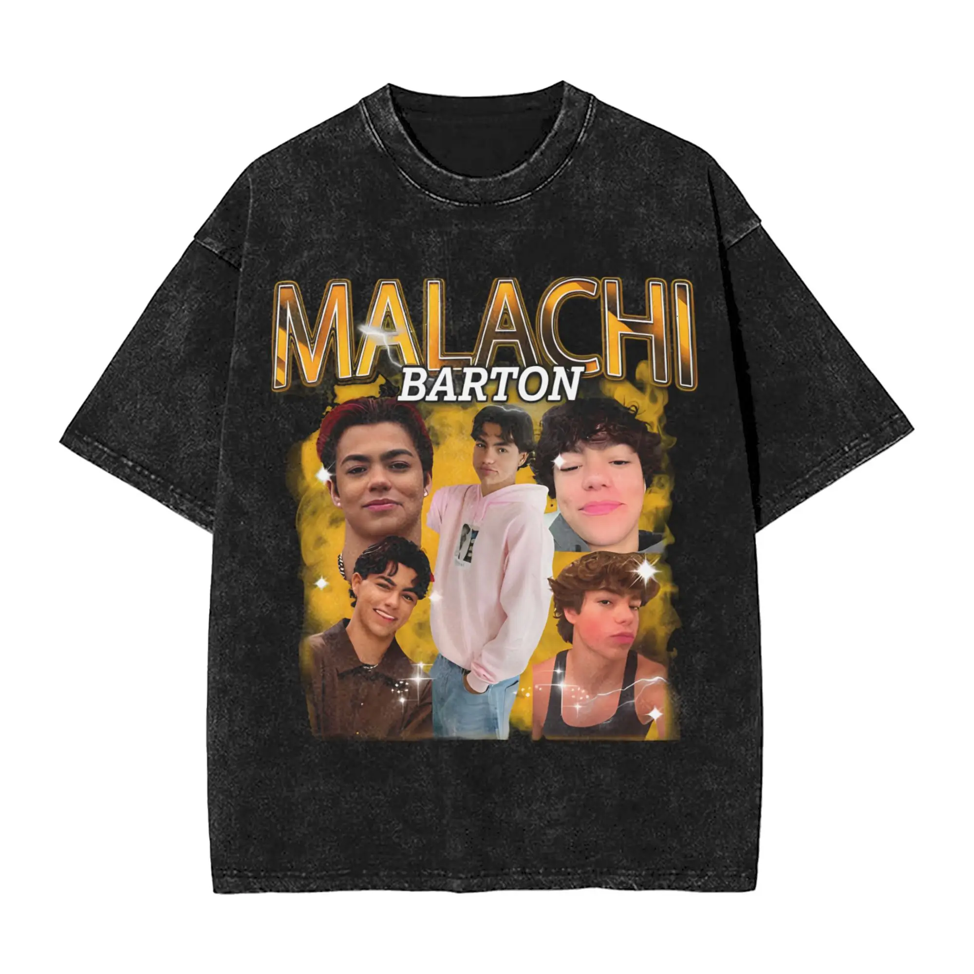 

Футболка с американским актером Малачи Бартон, модные футболки с короткими рукавами, базовые топы Y2K, летняя повседневная одежда большого размера с круглым вырезом