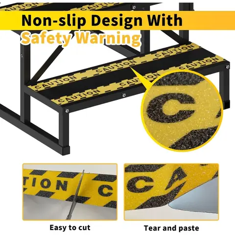 आर.वी. सीढ़ियाँ 5 कदम, हैंडरेल के साथ मोबाइल होम सीढ़ियाँ, नॉन-स्किड टेप के साथ हॉट टब सीढ़ियाँ, स्पा पूल, कैंपर के लिए आउटडोर सीढ़ियाँ 10 best sales सीढ़ियाँ - №3