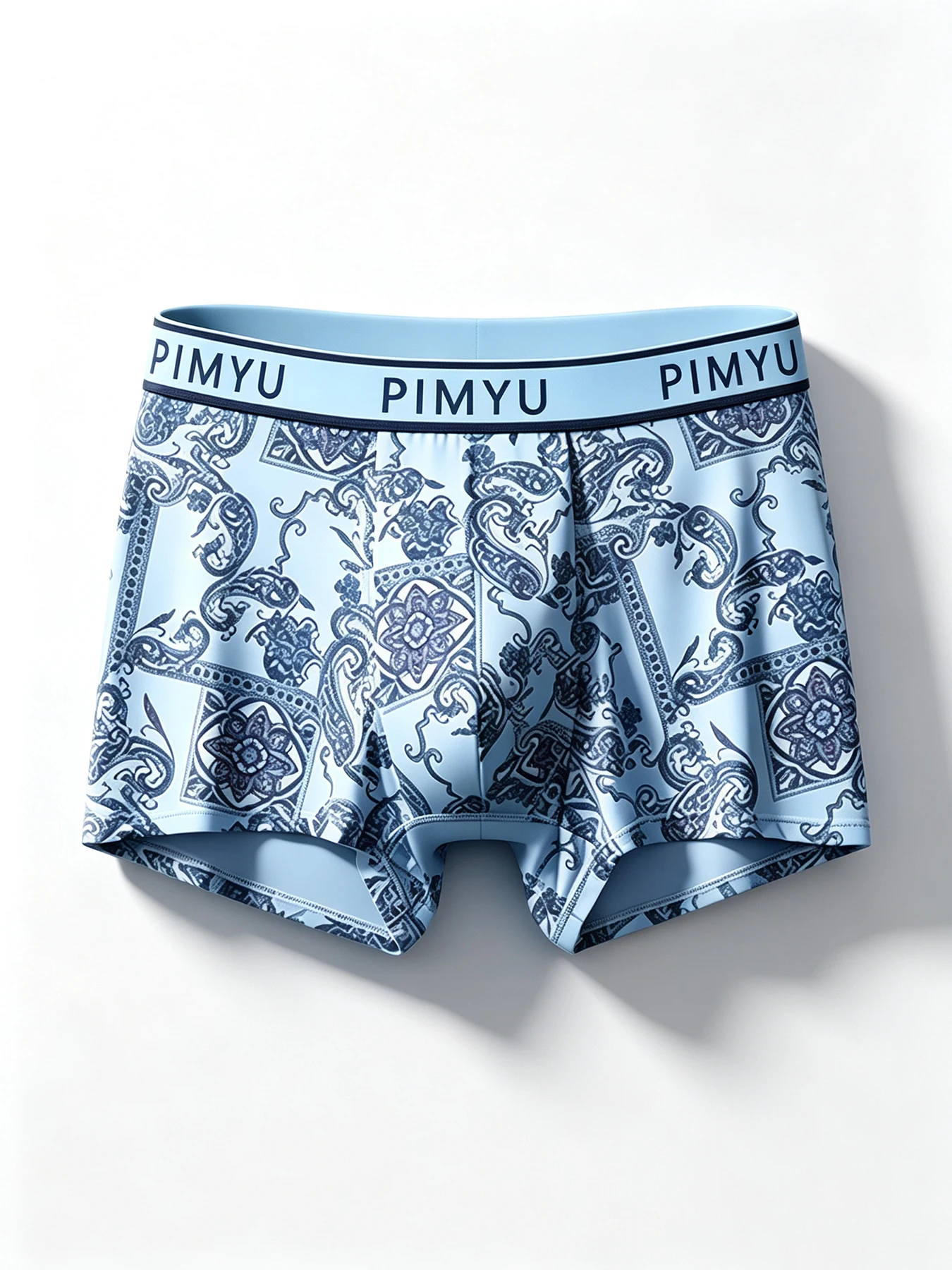 10 Pack Random Men's Boxer Briefs Mixed Paisley and Allover Letter Print Soft Breathable Fabric Comfort Everyday Underwear Set