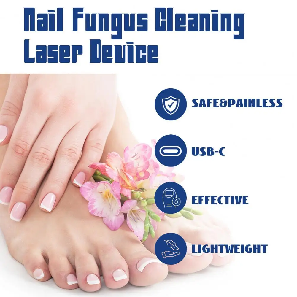 Nail Fungus Treatment Device Blue Light Therapy Nail Fungus Relief Device Lasers Nail Care Easy to Operate Lasers for Fungus