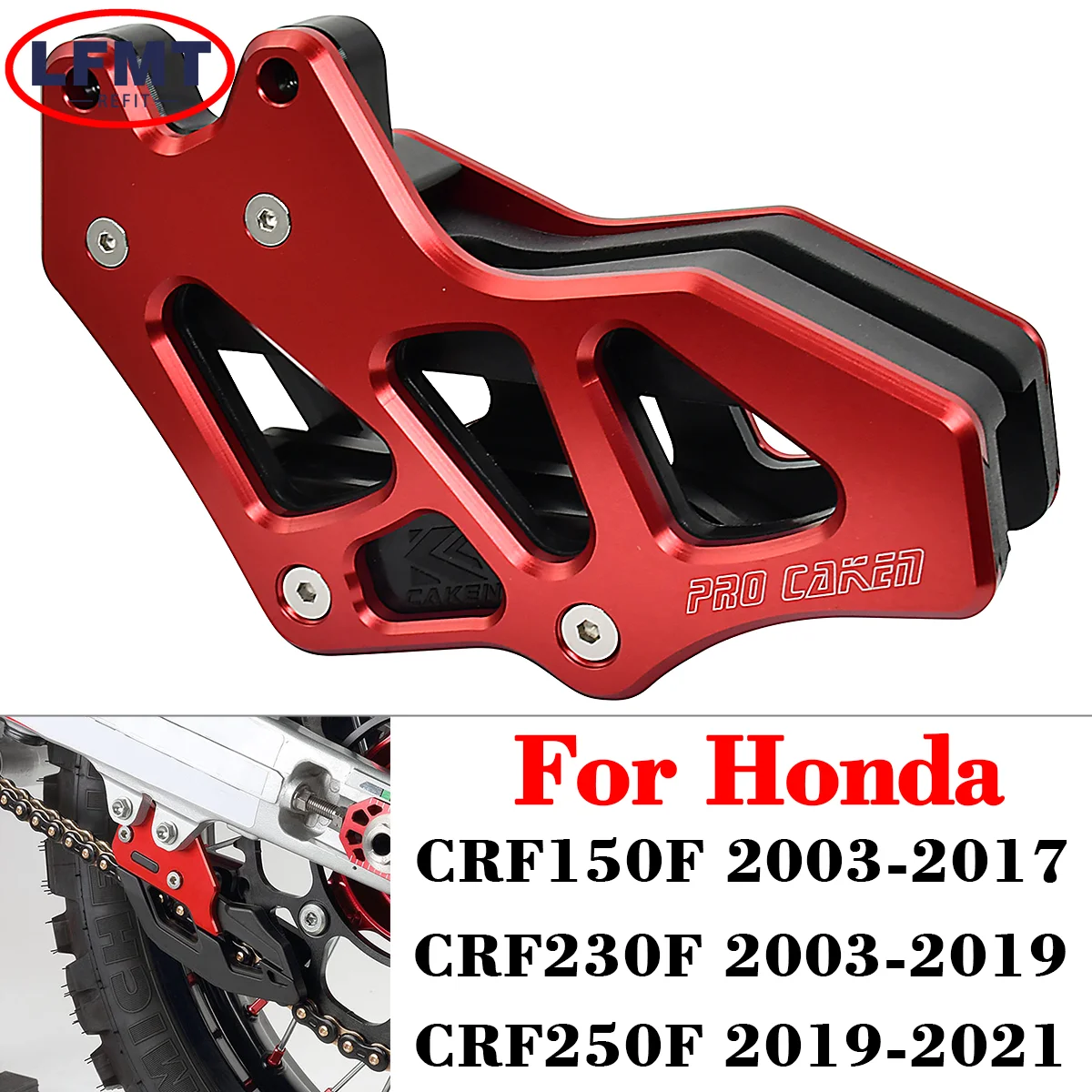 

CNC Motorcycle Chain Guard Guide Protector For Honda CRF150F 2003-2017 CRF230F 2003-2019 CRF250F 2019-2021 CRF 150F 230F 250F