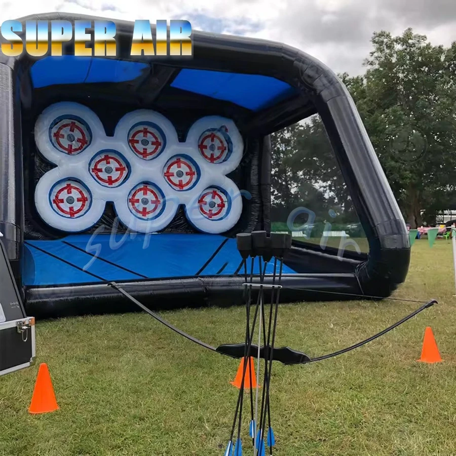 

Inflatable Target Shooting Tent, Safe Nerf Blaster Game Booth for Backyard Parties & Rental Business