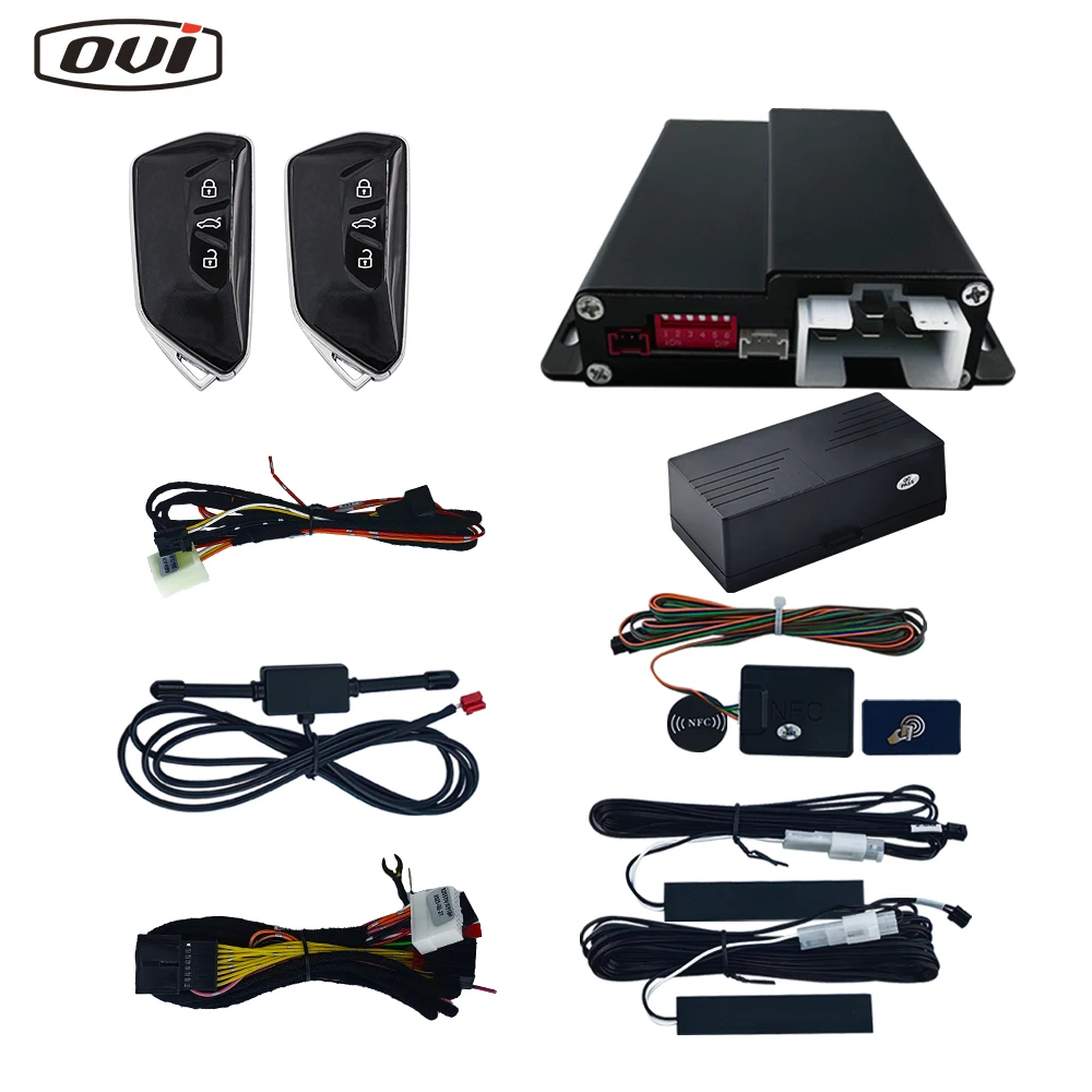 OVI Pke Keyless Car Alarm System Remote Car Starter Keyless Entry Anti Theft System For Volkswagen GOLF Jetta CAN-BUS Control