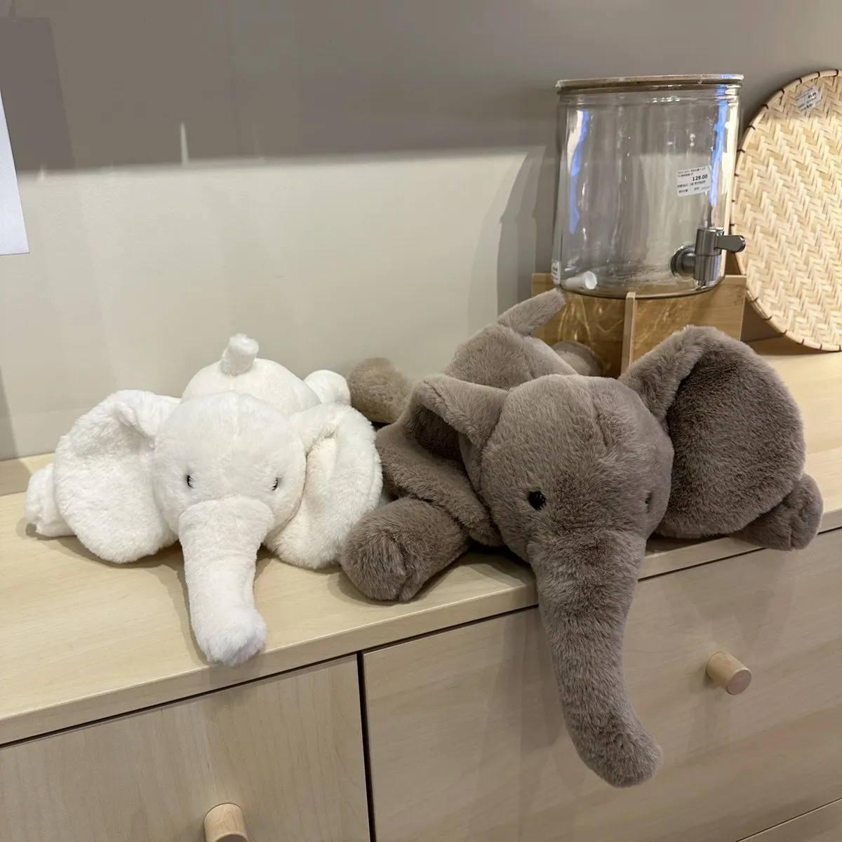 Nordic Style Smudge Elephant Plush Toy for Kids Soft Lying Down Baby Elephant Doll Pillow – Perfect Birthday and Christmas Gift